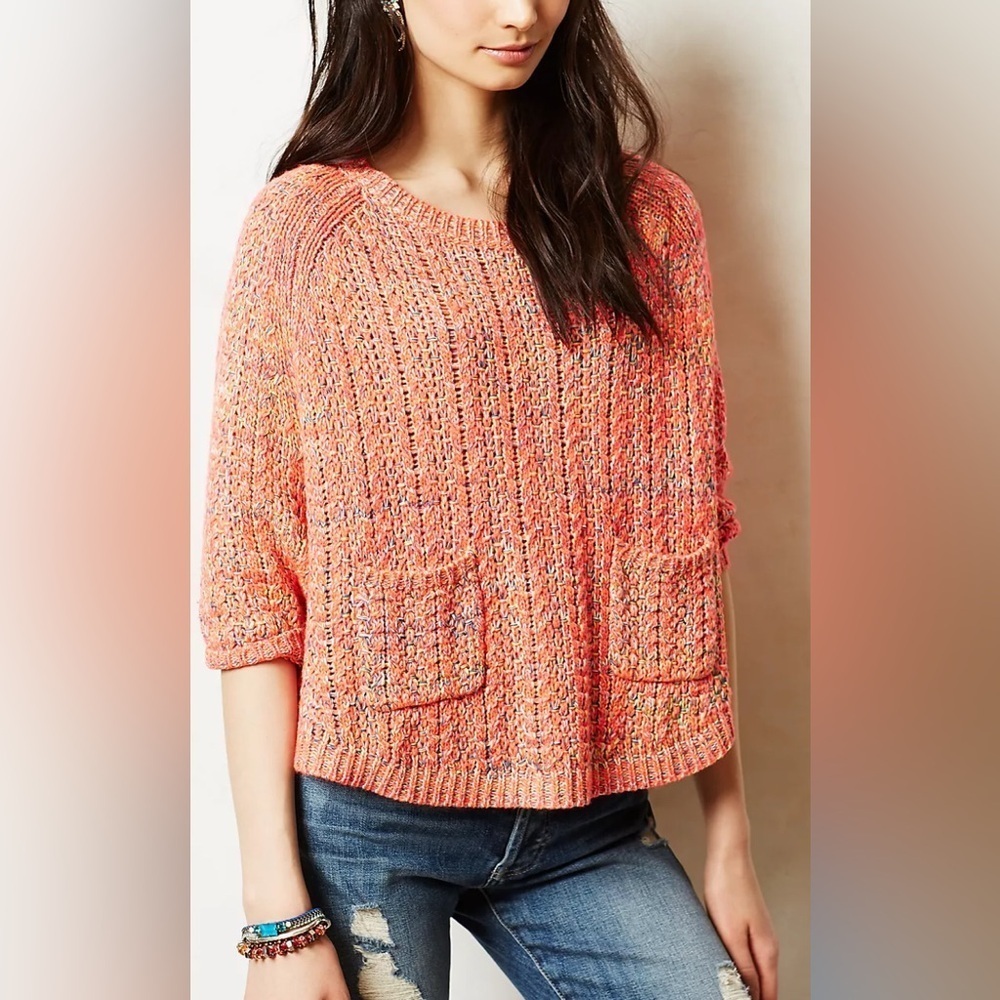 Moth by Anthropologie Marled Swing Sweater